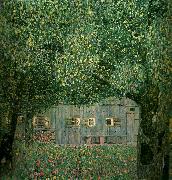 Gustav Klimt bondgard i ovre osterrike oil painting
